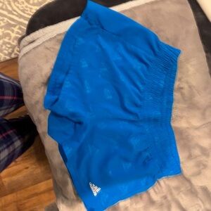 Blue adddidas shortys xs